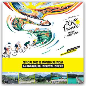 Tour de France 2025 - Wandkalender de Danilo Promotion Ltd