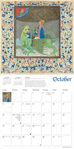 British Library: Medieval Manuscripts Wall Calendar 2025 (Art Calendar) de Flame Tree Studio