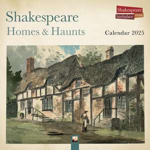 Shakespeare Birthplace Trust: Shakespeare Homes and Haunts Wall Calendar 2025 (Art Calendar) de Flame Tree Studio