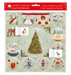 Maja Lindberg: Twelve Days of Christmas Advent Calendar (with stickers) de Flame Tree Studio