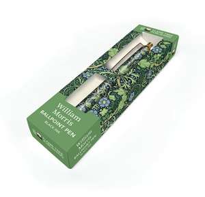 William Morris: Seaweed Boxed Decorative Ballpoint Pen de Flame Tree Studio