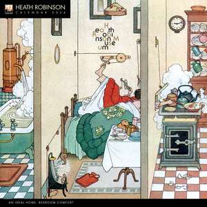 Heath Robinson Wall Calendar 2026 (Art Calendar) de Flame Tree Studio