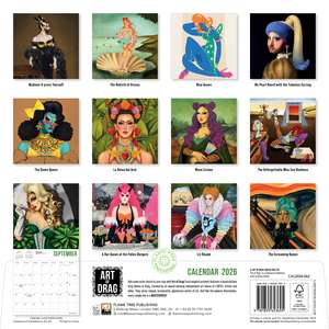 Art of Drag Wall Calendar 2026 (Art Calendar) de Flame Tree Studio