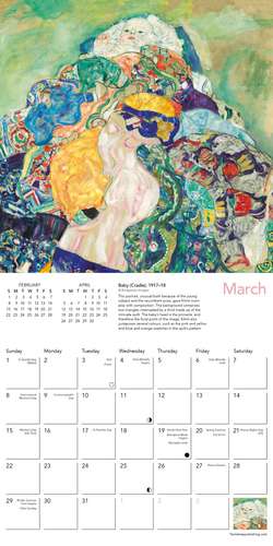 Gustav Klimt Mini Wall Calendar 2026 (Art Calendar) de Flame Tree Studio