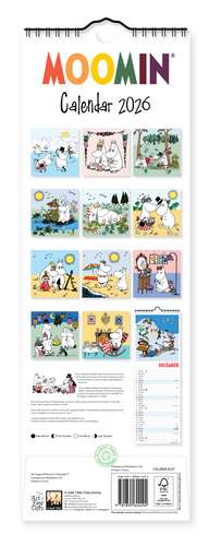 Moomin Slim Calendar 2026 (Art Calendar) de Flame Tree Studio