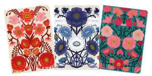 Nina Pace Set of 3 Standard Notebooks de Flame Tree Studio