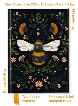 Jade Mosinski: Bee (Foiled Quarto Journal) de Flame Tree Studio