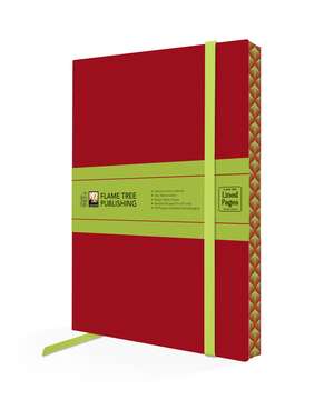Ruby Red & Sage Green Artisan Paperback Notebook de Flame Tree Studio