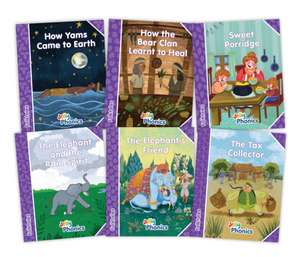 Jolly Phonics Folktales Purple Readers (Level 5) Complete Set (1-6) de Sara Wernham