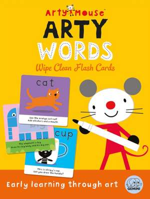 Arty Mouse Arty Words Wipe Clean Flash Cards de Robyn Gale