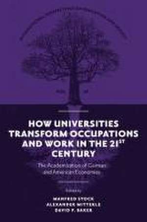 How Universities Transform Occupations and Work – The Academization of German and American Economies de Manfred Stock