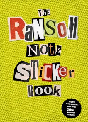 The Ransom Note Sticker Book de Luke Herriott