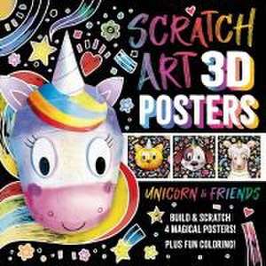 Scratch Art 3D Posters: Unicorn & Friends de Igloobooks