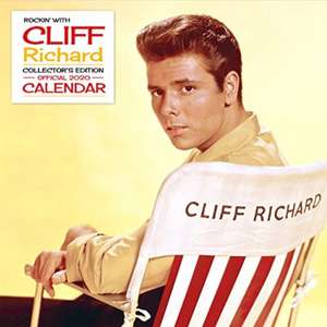 Cliff Richard Collectors Edition 2020 Calendar - Official Square Wall Format Calendar with Record Sleeve Cover