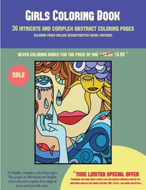 Girls Coloring Book (36 intricate and complex abstract coloring pages) de James Manning