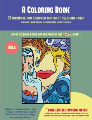 A Coloring Book (36 intricate and complex abstract coloring pages) de James Manning