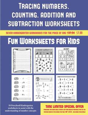 Fun Worksheets for Kids (Tracing numbers, counting, addition and subtraction) de James Manning