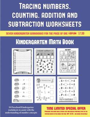 Kindergarten Math Book (Tracing numbers, counting, addition and subtraction) de James Manning