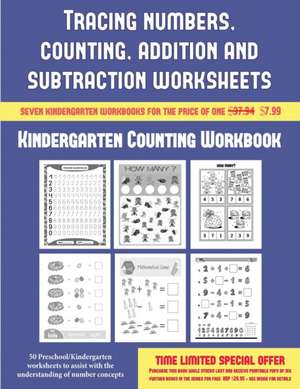 Kindergarten Counting Workbook (Tracing numbers, counting, addition and subtraction) de James Manning