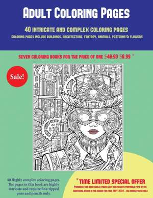 Adult Coloring Pages (40 Complex and Intricate Coloring Pages) de James Manning