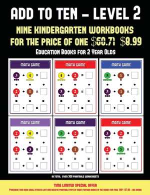 Education Books for 2 Year Olds (Add to Ten - Level 2) de James Manning