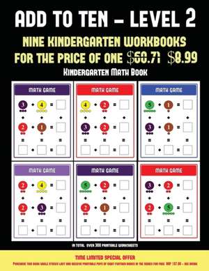 Kindergarten Math Book (Add to Ten - Level 2) de James Manning