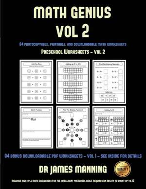 Preschool Worksheets (Math Genius Vol 2) de James Manning