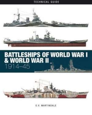 Battleships of World War I & World War II de E V Martindale