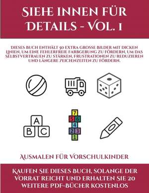 Ausmalen für Vorschulkinder (Siehe innen für Details - Vol. 1) de Jessica Windham