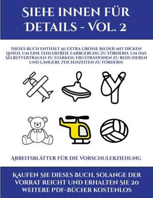 Arbeitsblätter für die Vorschulerziehung (Siehe innen für Details - Vol. 2) de Jessica Windham