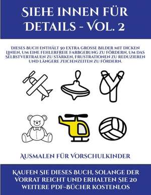 Ausmalen für Vorschulkinder (Siehe innen für Details - Vol. 2) de Jessica Windham