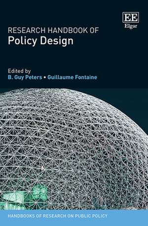 Research Handbook of Policy Design de B. G. Peters