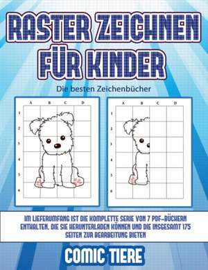 Die besten Zeichenbücher (Raster zeichnen für Kinder - Comic Tiere) de James Manning