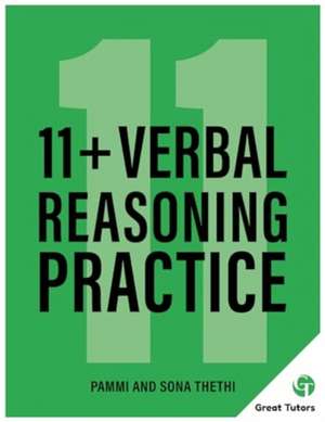 11+ Verbal Reasoning Practice de Pammi Thethi