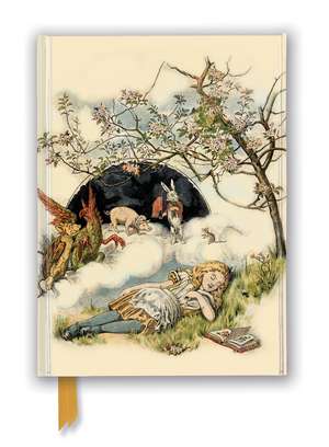 British Library: Alice Asleep, from Alice’s Adventures in Wonderland (Foiled Journal) de Flame Tree Studio