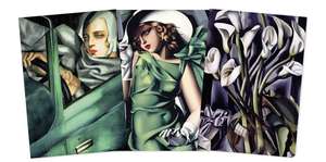 Tamara de Lempicka Set of 3 Midi Notebooks de Flame Tree Studio