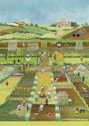 Adult Jigsaw Puzzle Judy Joel: Allotments, 2012 (500 pieces): 500-Piece Jigsaw Puzzles de Flame Tree Studio