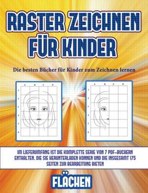 Die besten Bücher für Kinder zum Zeichnen lernen (Raster zeichnen für Kinder - Flächen) de James Manning