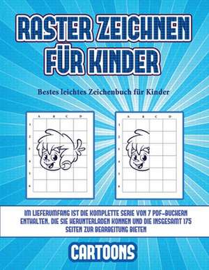 Bestes leichtes Zeichenbuch für Kinder (Raster zeichnen für Kinder - Cartoons) de James Manning