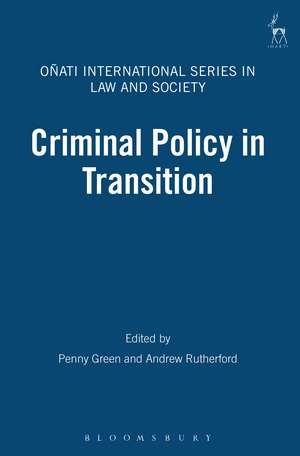 Criminal Policy in Transition de Penny Green