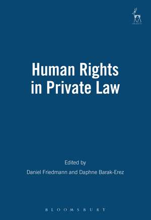 Human Rights in Private Law de Dan Friedmann