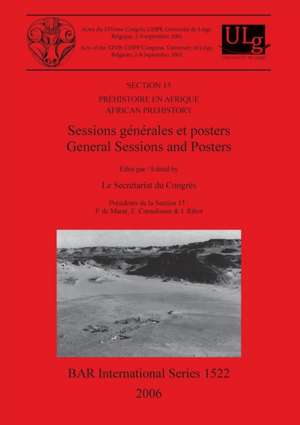 Section 15. Préhistoire en Afrique / African Prehistory de E. Cornelissen