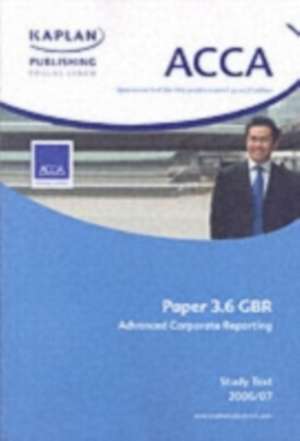 ACCA Paper 3.6 Gbr Advanced Corporate Reporting