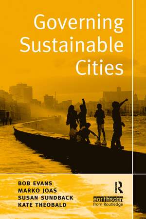 Governing Sustainable Cities de Bob Evans