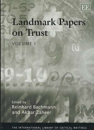 Landmark Papers on Trust de Reinhard Bachmann