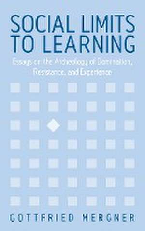 Social Limits to Learning: Essays on the Archeology of Domination, Resistance, and Experience de Gottfried Mergner