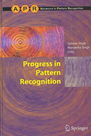 Progress in Pattern Recognition de Sameer Singh