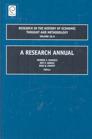 A Research Annual de Warren J. Samuels