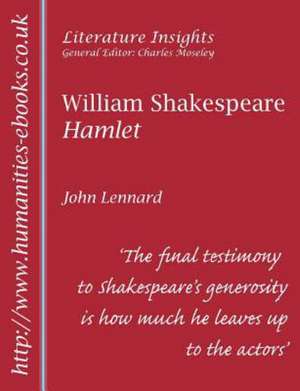 Reading Shakespeare's Hamlet de John Lennard