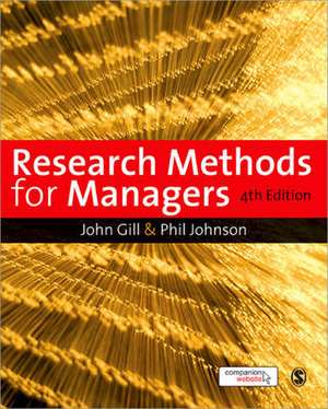 Research Methods for Managers de John Gill